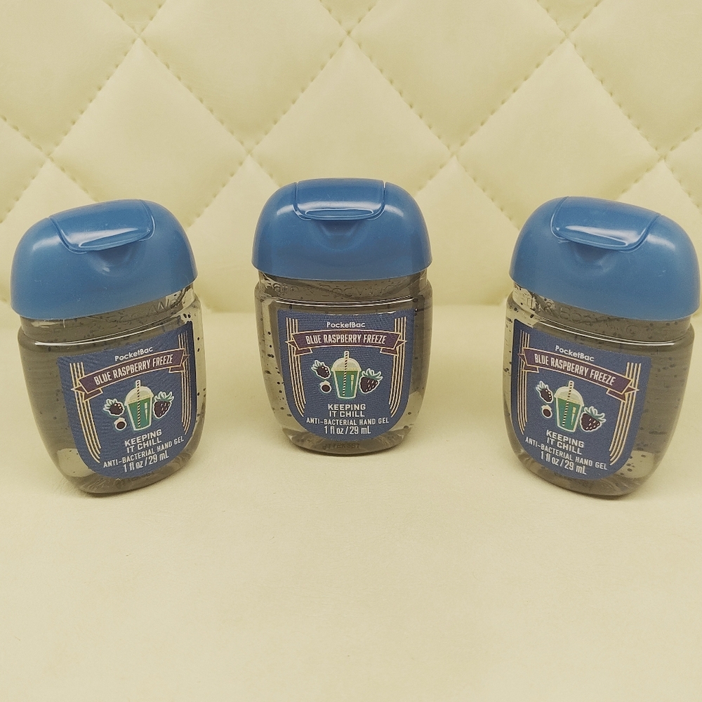 Blue Raspberry Freeze Pocketbac Hand Sanitizer 3 Pack